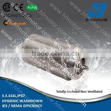 TENV Stainless Steel Housing Three Phase Motors IP67
