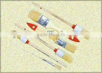 wooden handle round head paint brush
