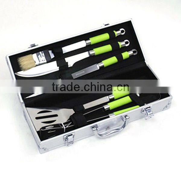 BQ-0094 / 5 pcs painting hollow handle barbecue tools