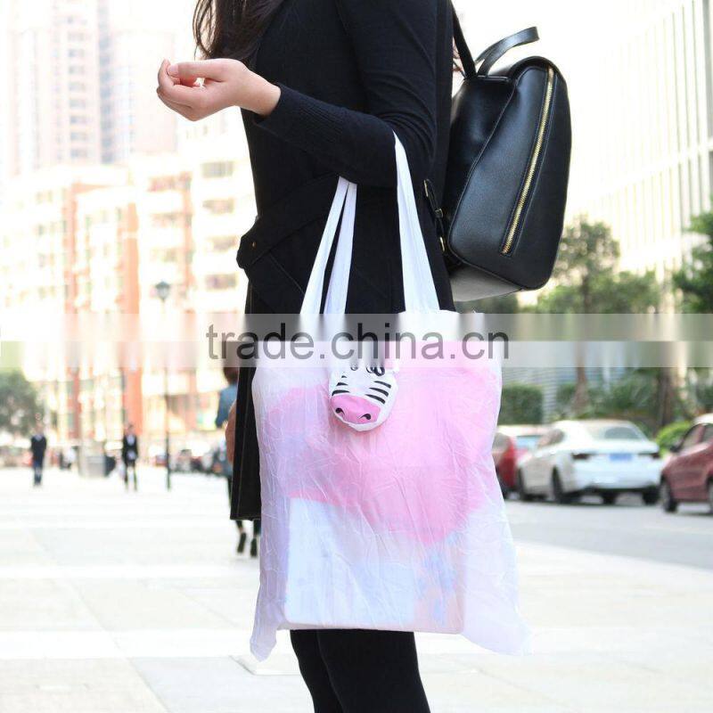 New design Owl Nylon Eco Shopping Bag Assorted color shopping tote bags Cute owl handbags