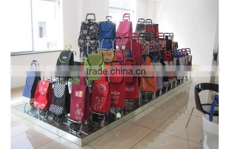 Protable Recycle supermarket foldable trolley shopping bag