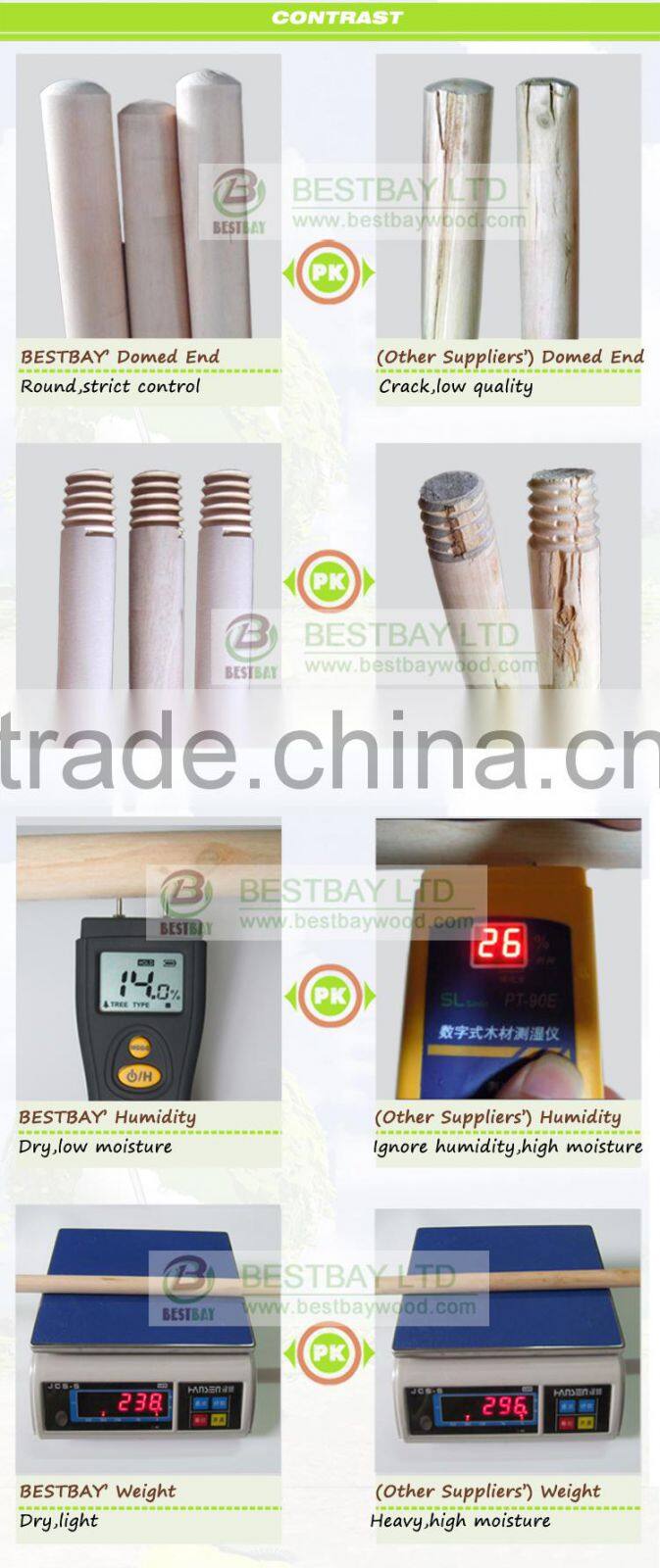 wooden broom stick for sale