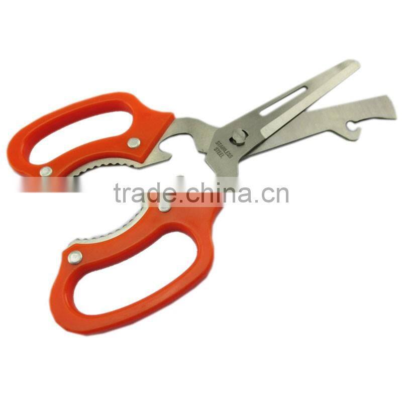 Promotion factory Stainless Steel Kitchen Scissors Shears best price multi-purpose household scissors