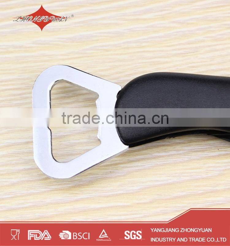 Plastic corkscrew beer wine opener with 4 in 1