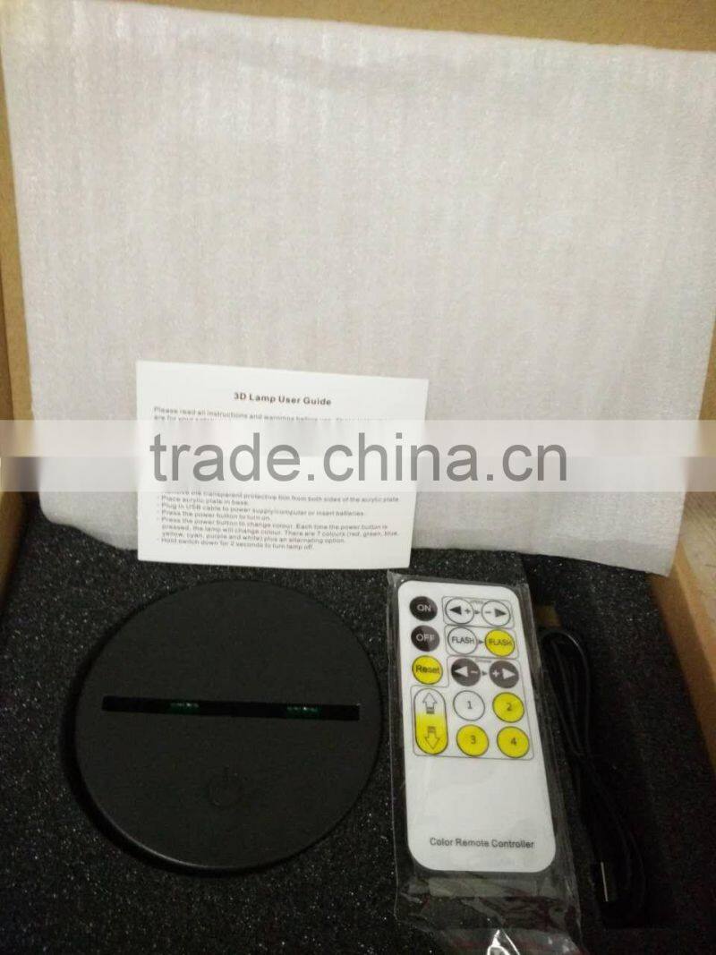 Jesus Christmas light 3D illusion acrylic LED night light