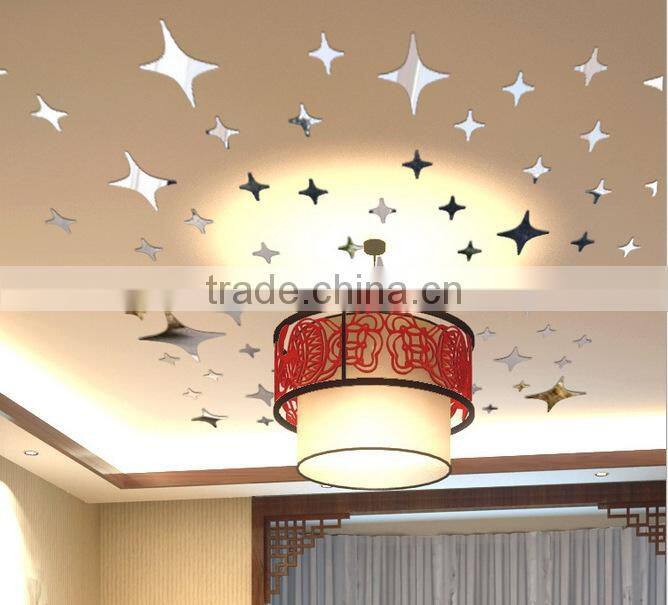Collocation photo wall stickers,Art mirror starshine wall stickers,Three-dimensional decorative mirror wall stickers