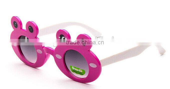 Wholesale Fashion Kids Sunglasses Plastic Eyeglasses Frog Shape Sunglasses