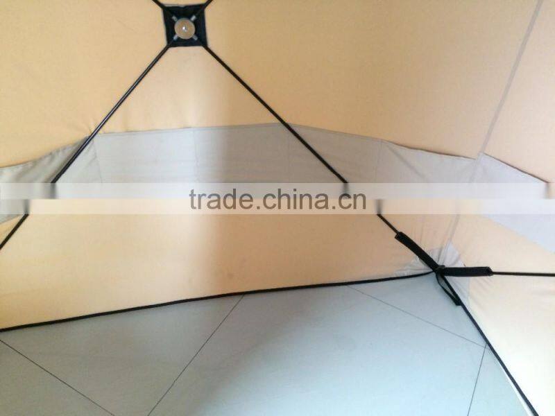 Yellow color for camping 2-person ice fishing tent covers for sale