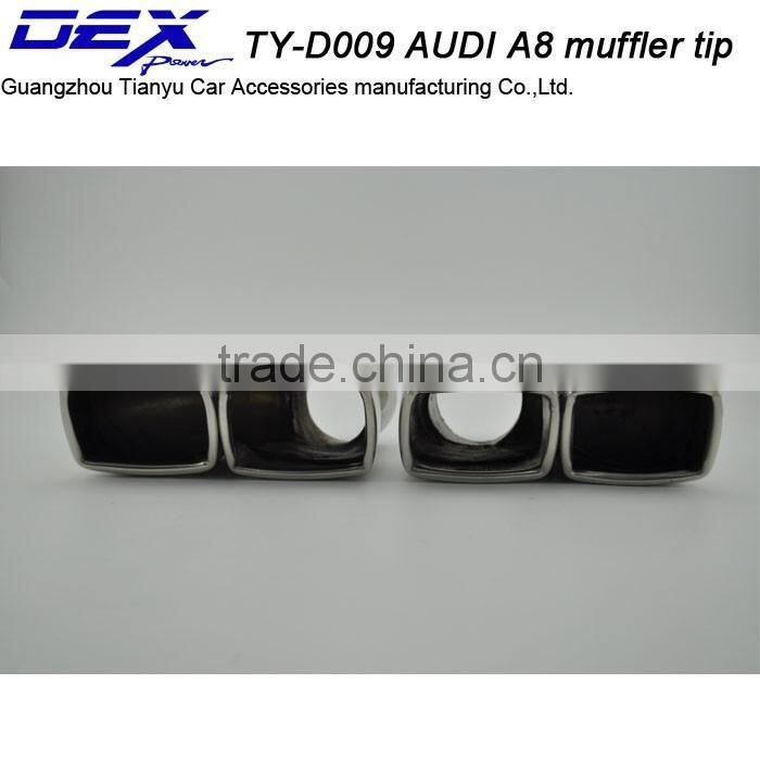 factory price car part 304 stainless steel a-udi a8 muffler exhaust tip