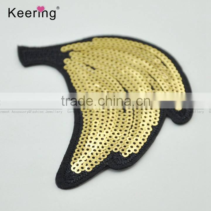 Hot sale New fruit custom embroidery textile patch for clothing WEF-074