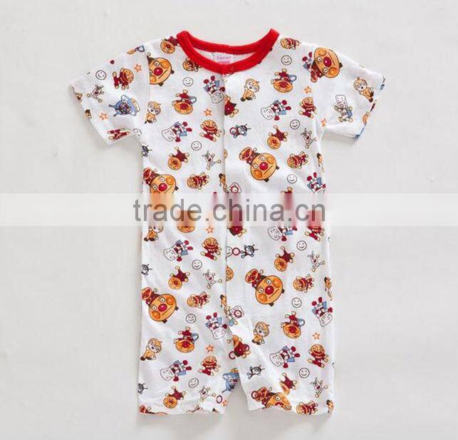 Cotton baby girl romper, plain red baby plain romper