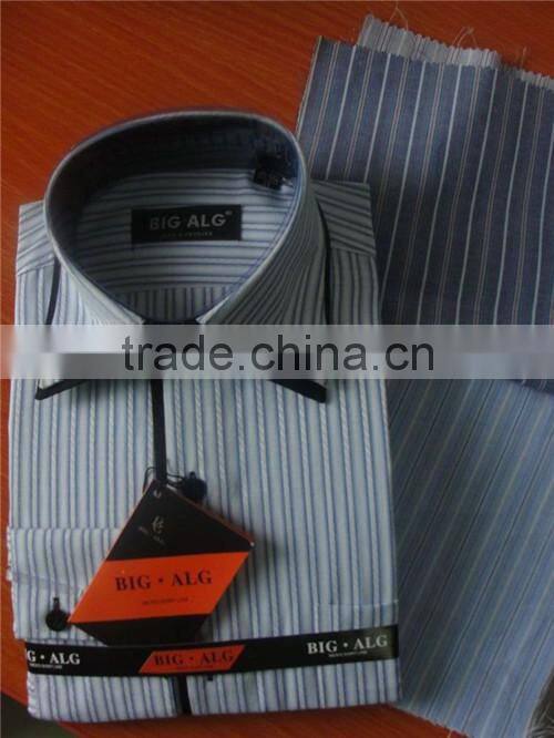 Factory wholesale cheap man shirt,high collar stipes dress shirts