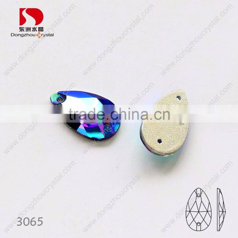 Wholesale tear drop sew on rhinestone,bulk sold crystals for dresses/jewelry/shoes/bags decoration