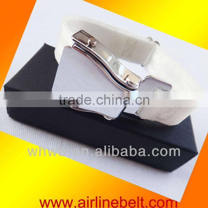 Unique aircraft buckle stainless steel tennis bracelet