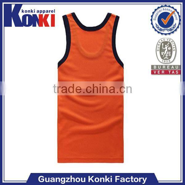 Wholesale 100 cotton fitness tank top follow your own design and logo