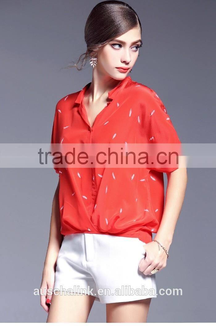 custom short leeve loose new fashion pattern shirts lowest price