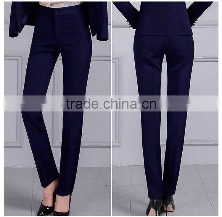 Female slim pants straight legged trousers ladies dress pants overalls skinny pants black suit pants custom made