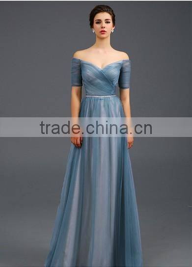 elegant long sleeve long fashion lady dress