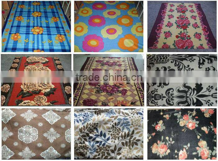 Comfortable Printed 100% Polyester Polar Fleece Blanket