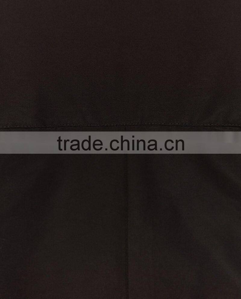 High quality fashion black parka italian fur coats for lady