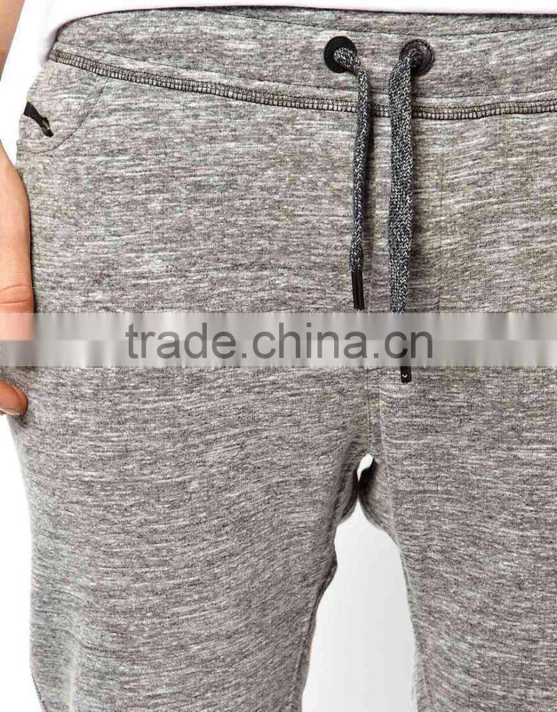man heathered gray slim fit sweat pants