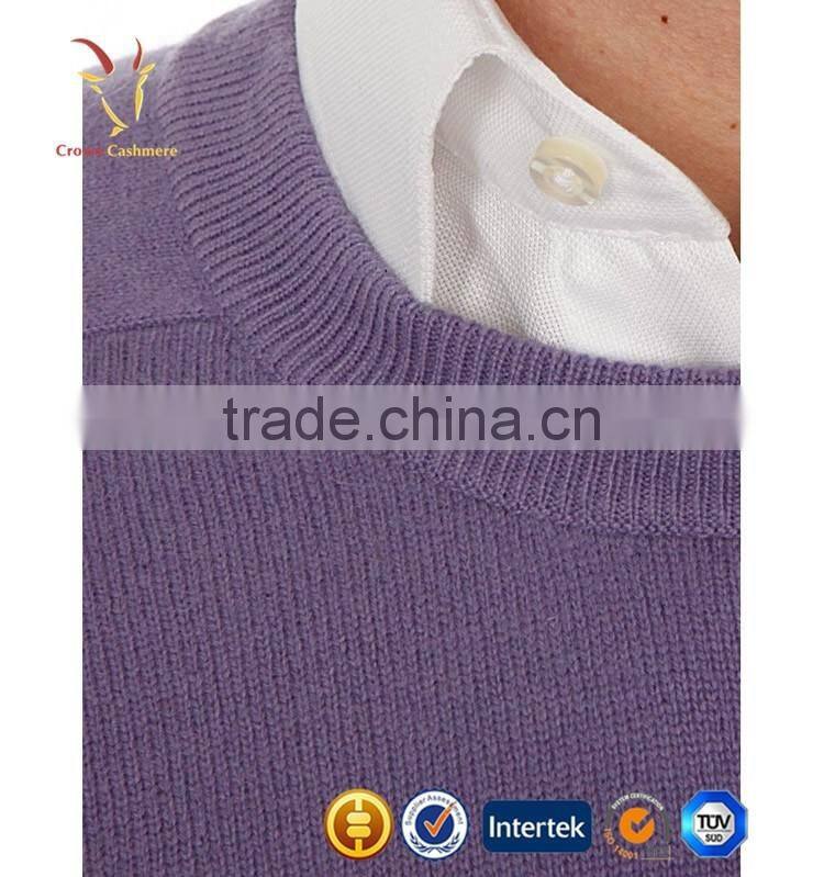 Hand Knitted Pullover Fashion Blended Knitting Men Sweater