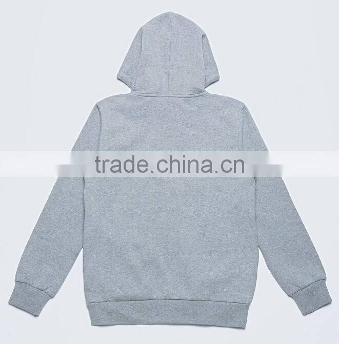 2016 wholesale high quality grey gym heavy hoodies sweatshirt distressed hoodie