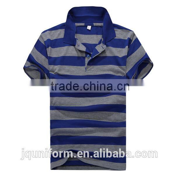 China manfucture Cheap Cotton Material Soft man Striped Polo Shirt wholesale for sale