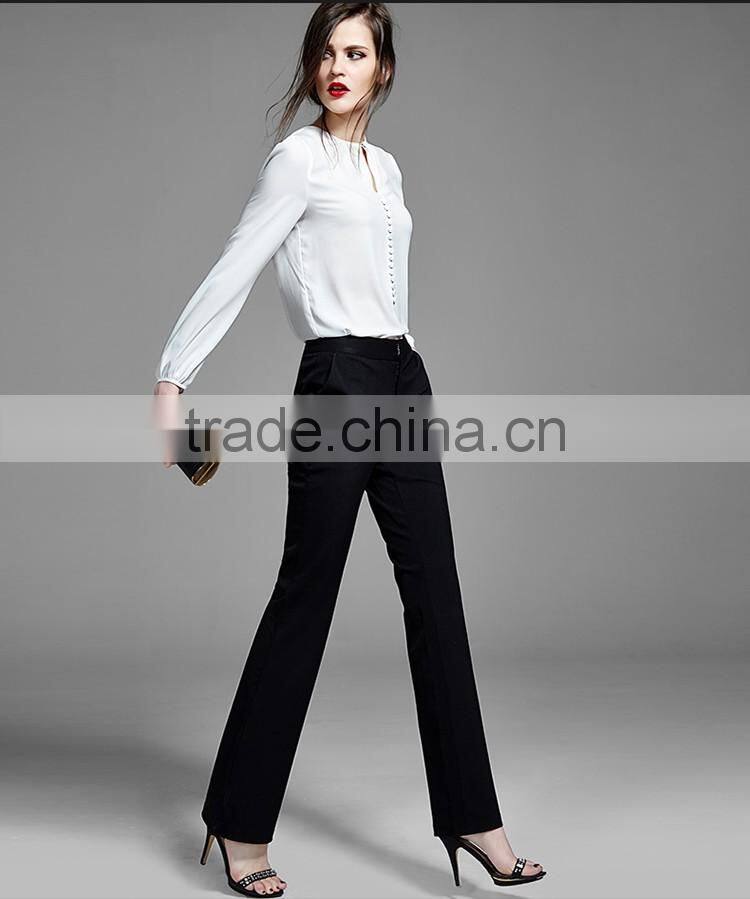 2015 Fashion long Sleeve Women Dress Shirts With Good Quality W-5