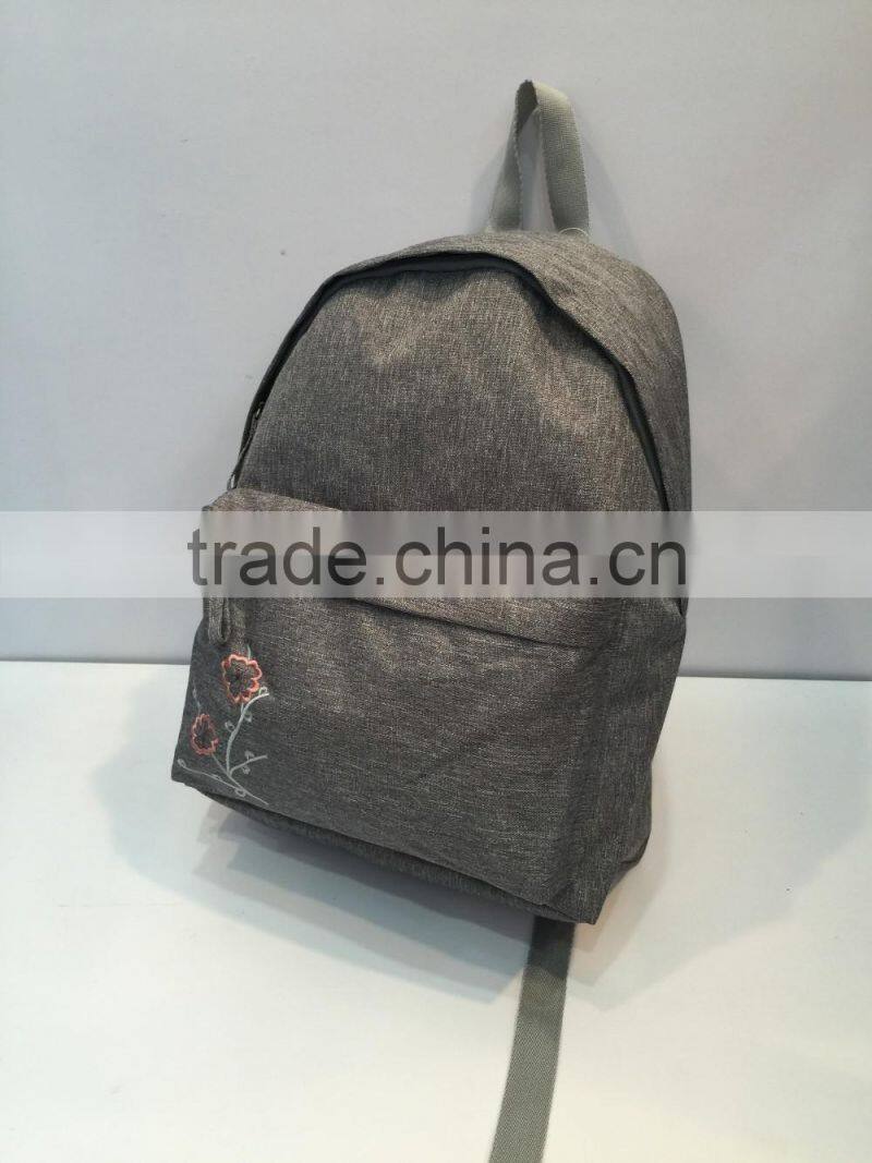 2017 hot sales wholesales custom grey waterproof nylon backpack