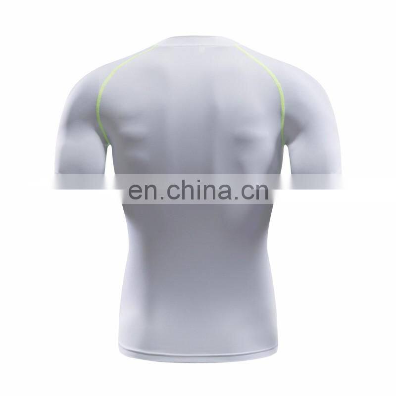Hot selling short sleeves compression sports tight wear for men