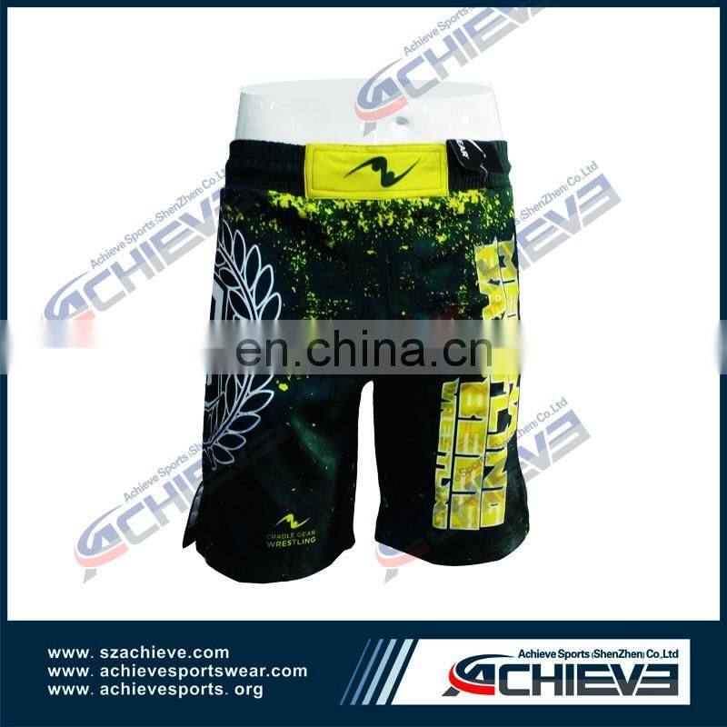 2017 New Style High Quality MMA Short,Full sublimation Ployester Kick Boxing short