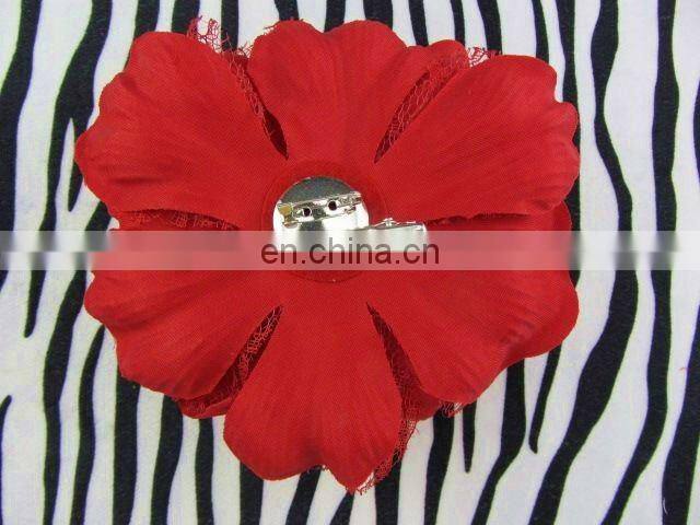 5.5" Large Laced Peony Flowers Silk Peony Flowers Brooch Hair Pin