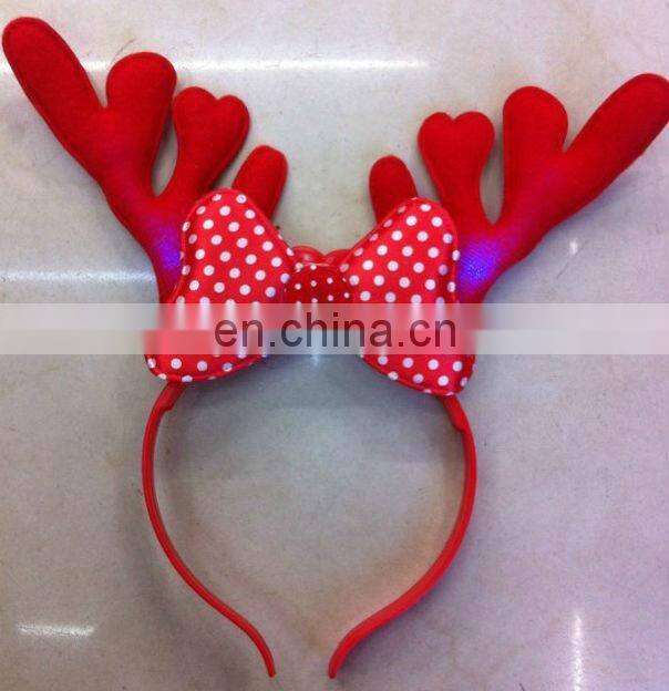 LHW-102 LED antler headband Red led party headband