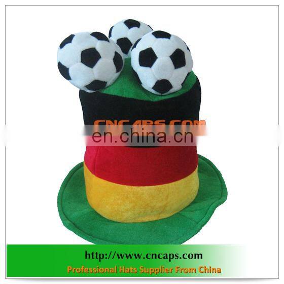 party flag hat with custom made hatband