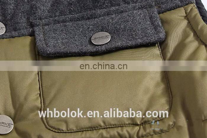 OEM Service Casual Style Winter Sportswear polyester padded Vest for Men