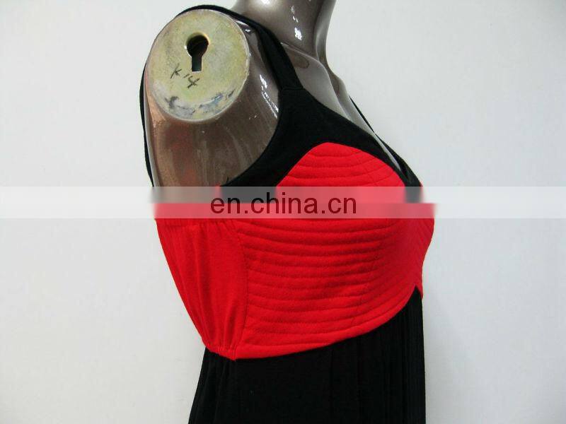 High quality strap design empire waist ladies knitted uk dress