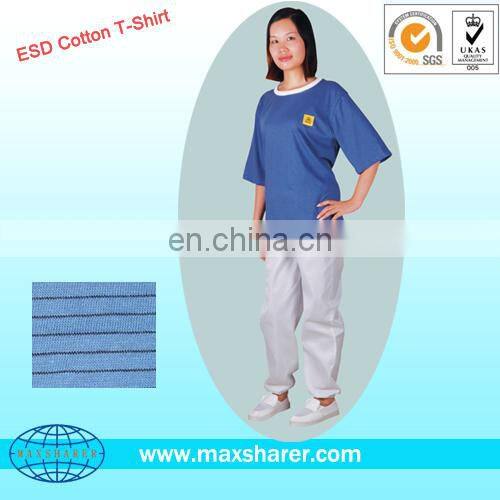 Best selling OEM Design esd work wear Antistatic Polo T-shirt Made in china