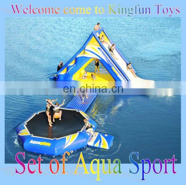 Double tubes water totter/water seesaw