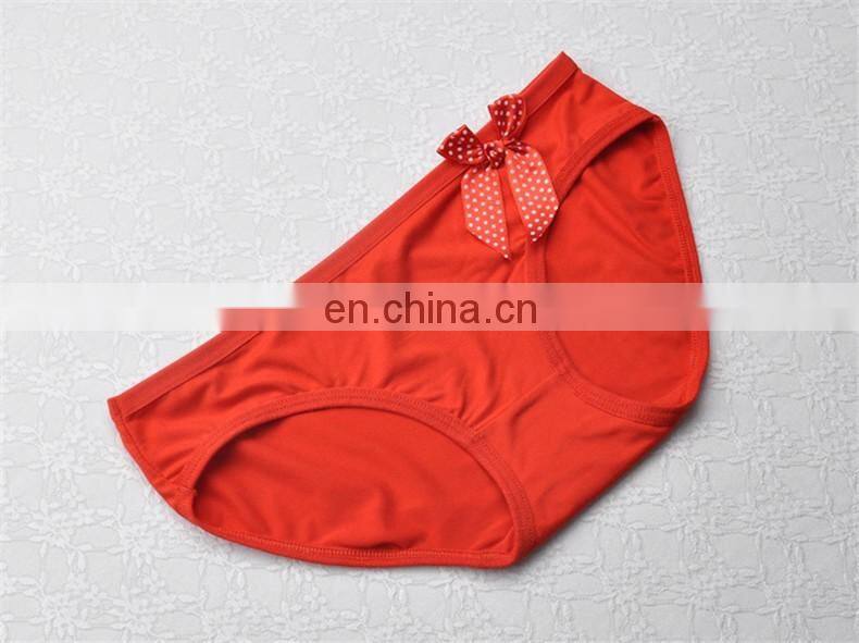Bestdance wholesale Lace Underpant Pure cotton modal bow-knot underwear Briefs G-String for women OEM