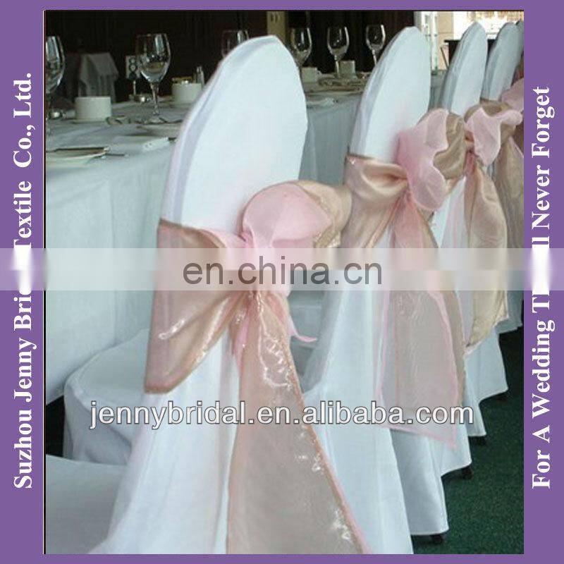 SH002W1 african organza lace fabric chair sashes