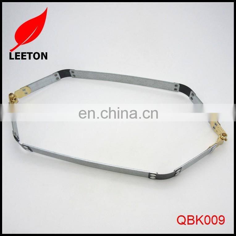 Gold metal internal flex frame for purse