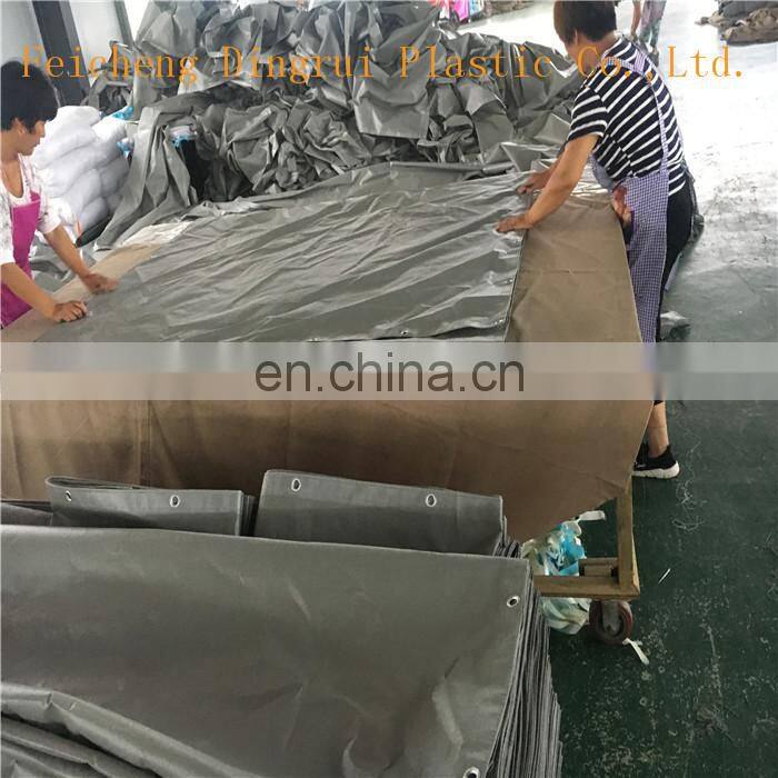 High Strength Fall Protection Grey Construction PVC Coated Safety Net