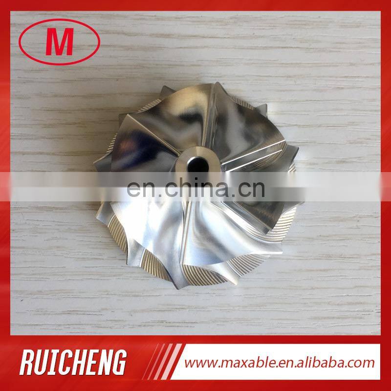 TD04HL 18T 45.01/56.02mm 6+6 blades 49189-43800 Turbocharger milling/aluminum 2618/billet compressor wheel