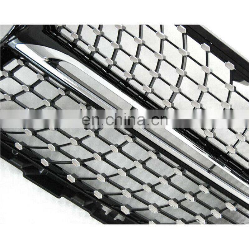 Black W/Diamond Front Grill Mesh Vent Grille 16-18 For Benz GLC X253 AMG YL4/250