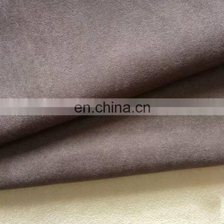 2019 Wholesale 100% polyester sofa faux suede fabric for home textile