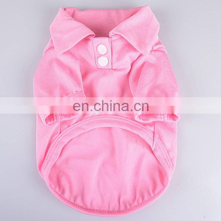 Wholesale polo style blank dog tee shirts for spring summer