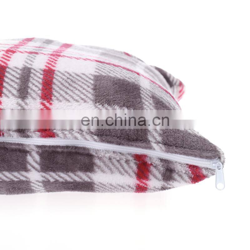 Top Quality Plush Fleece Magic Multi-function Cushion Pillow Blanket Travel Blanket 2 in 1 blanket pillow set