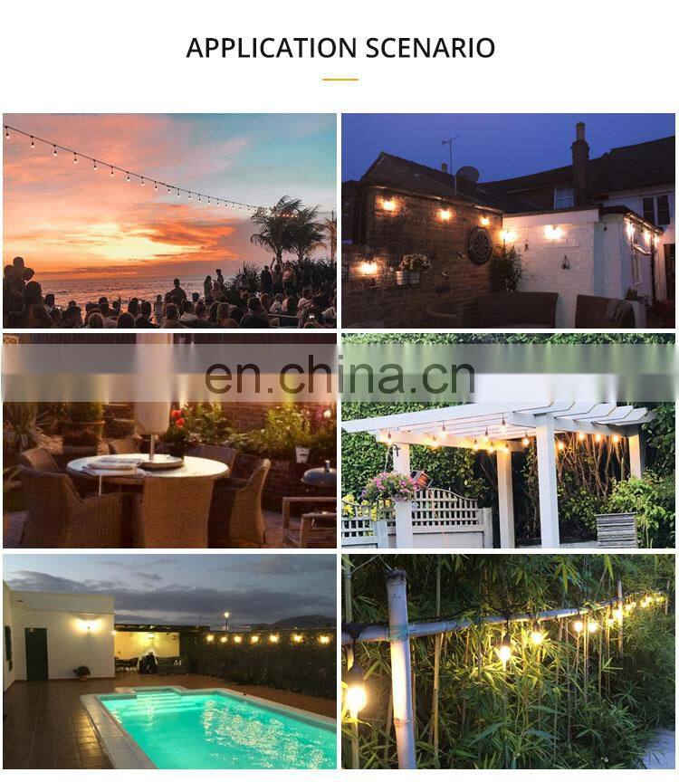 48 ft S14 LED Light String Wedding Party Decorations Outdoor String Light