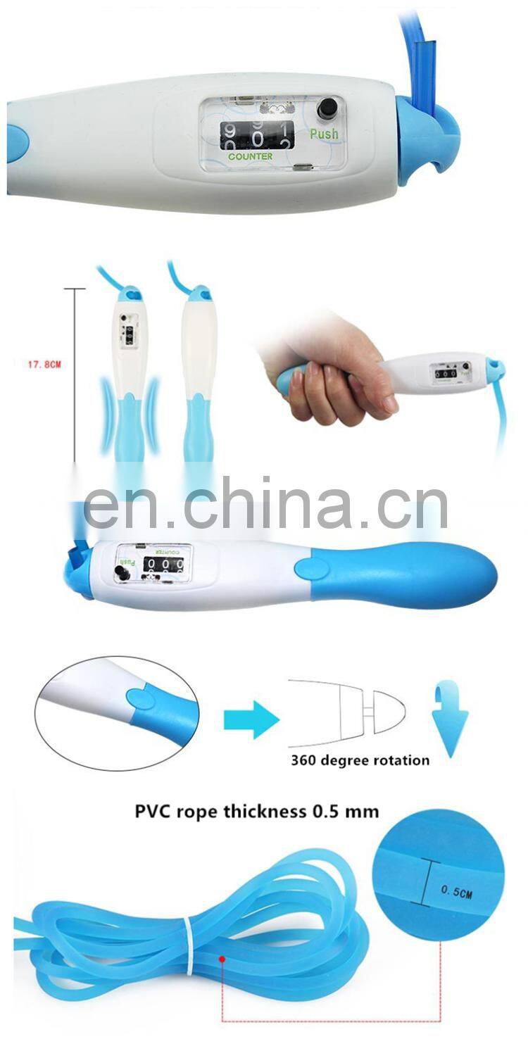 custom logo cheap thick pvc skipping jump ropes calculate count amount rope skipping